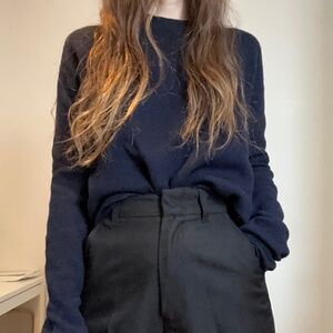 Cool navy crewneck sweater by Acne Studios XS S
